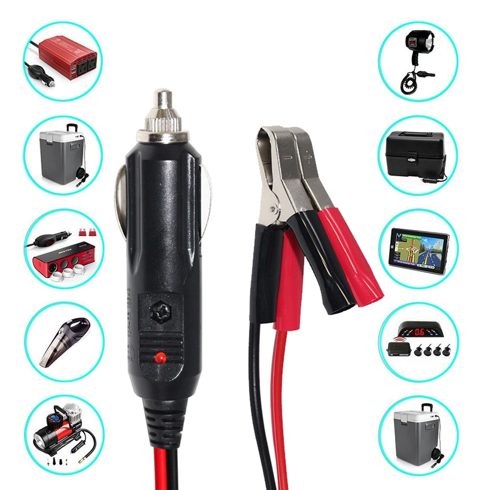 Cigarette Lighter to Alligator Clips