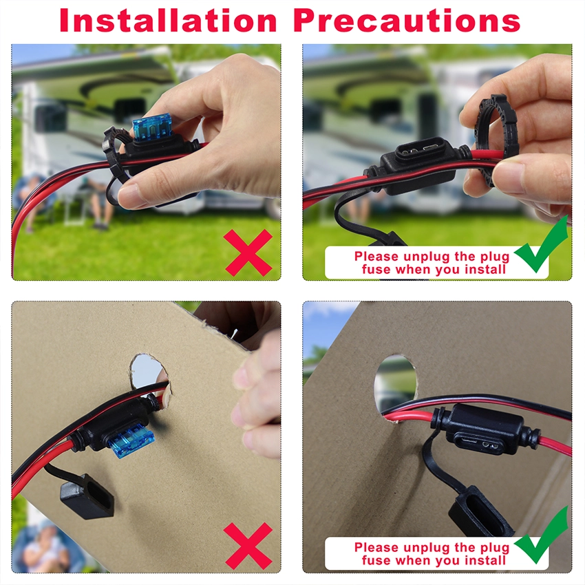 12V Car Female Socket with Fuse and Eyelet Terminal 12V Car Female Socket with Fuse and Eyelet Terminal