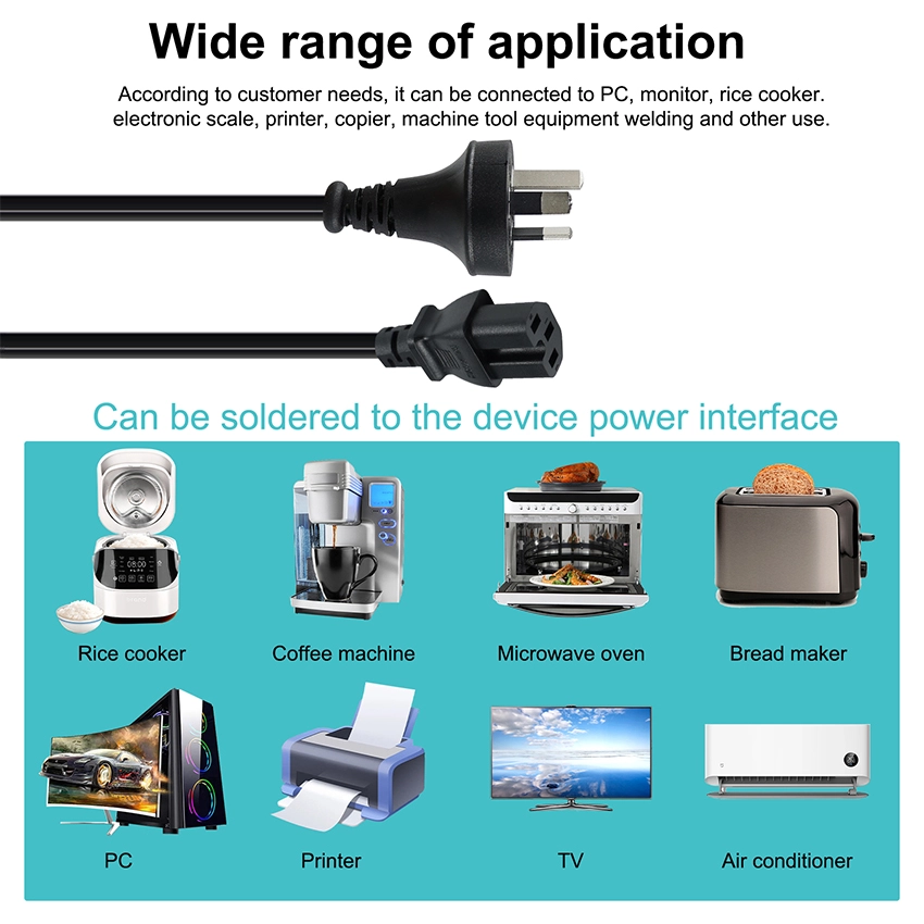 AS/NZS 3112 to IEC C15 High-Temp Cord