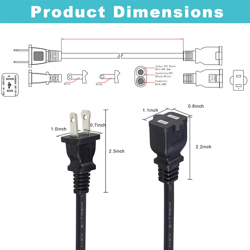  non polarized extension cord outdoor