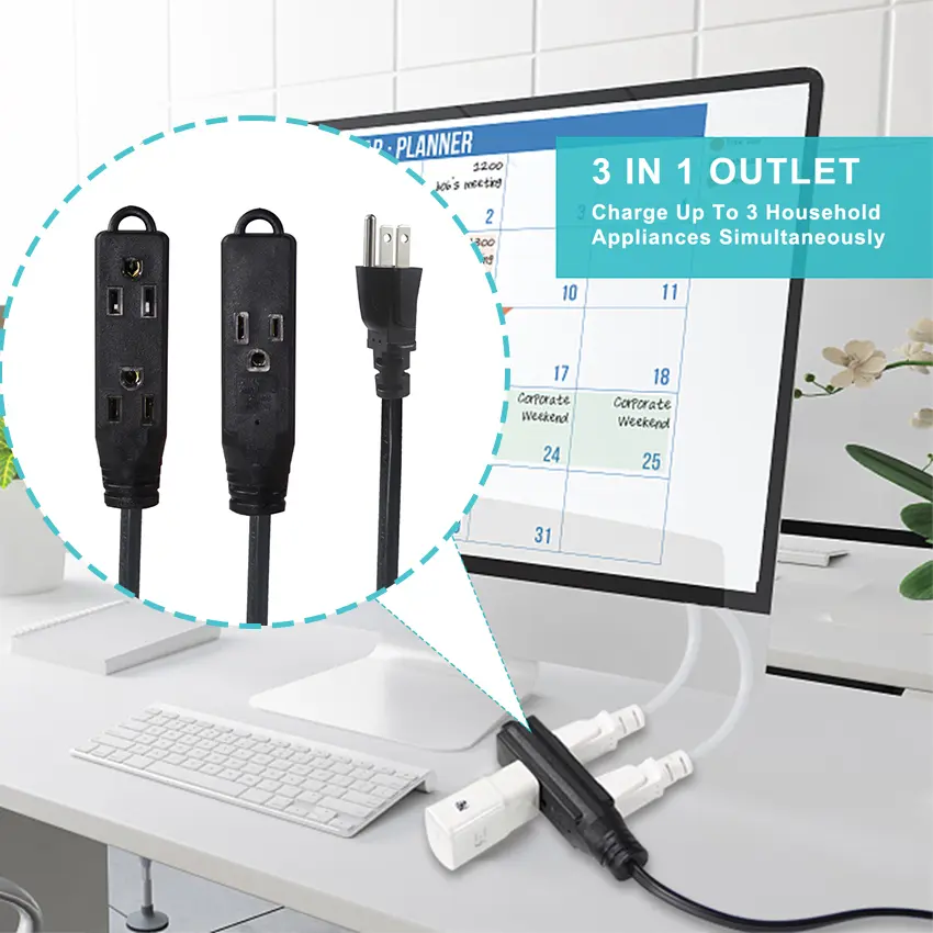 power strip with extension cord