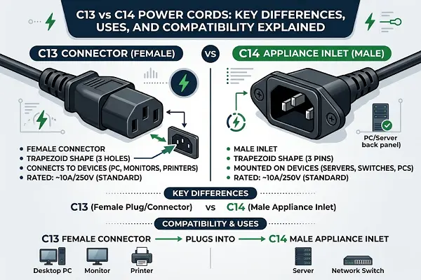 C13 C14 Power Cords