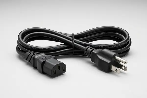C13 to NEMA 5-15P power cord C13 to NEMA 5-15P power cord