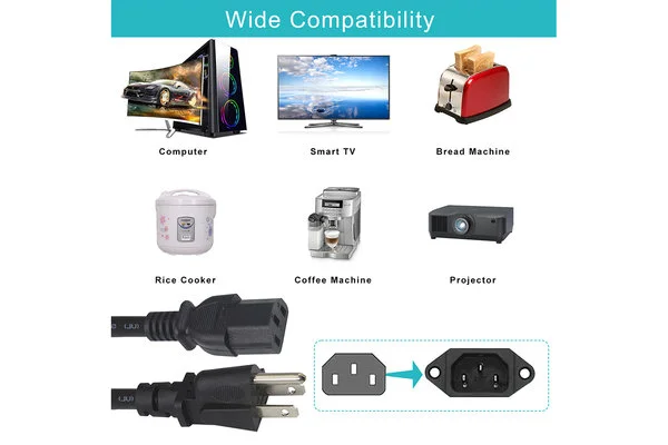 Universal Computer Replacement Power Cable