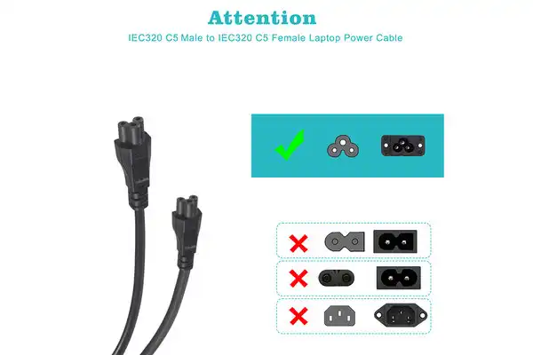 IEC C5 power cable