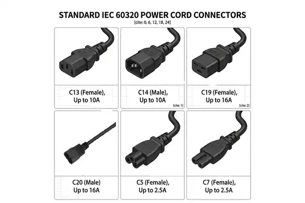 C15 High-Temperature Power Cord