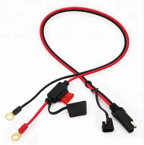 SAE to O ring terminal with fuse