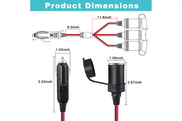 12v cigarette lighter plug