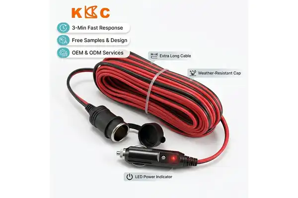 12V cigarette lighter power adapter