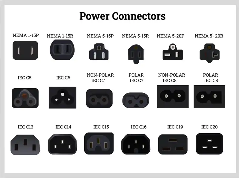 black extension lead