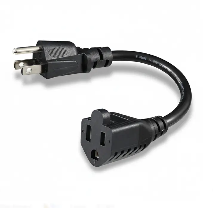 NEMA 5-15P to NEMA 5-15R Power Cord Extension Cable NEMA 5-15P to NEMA 5-15R Power Cord Extension Cable