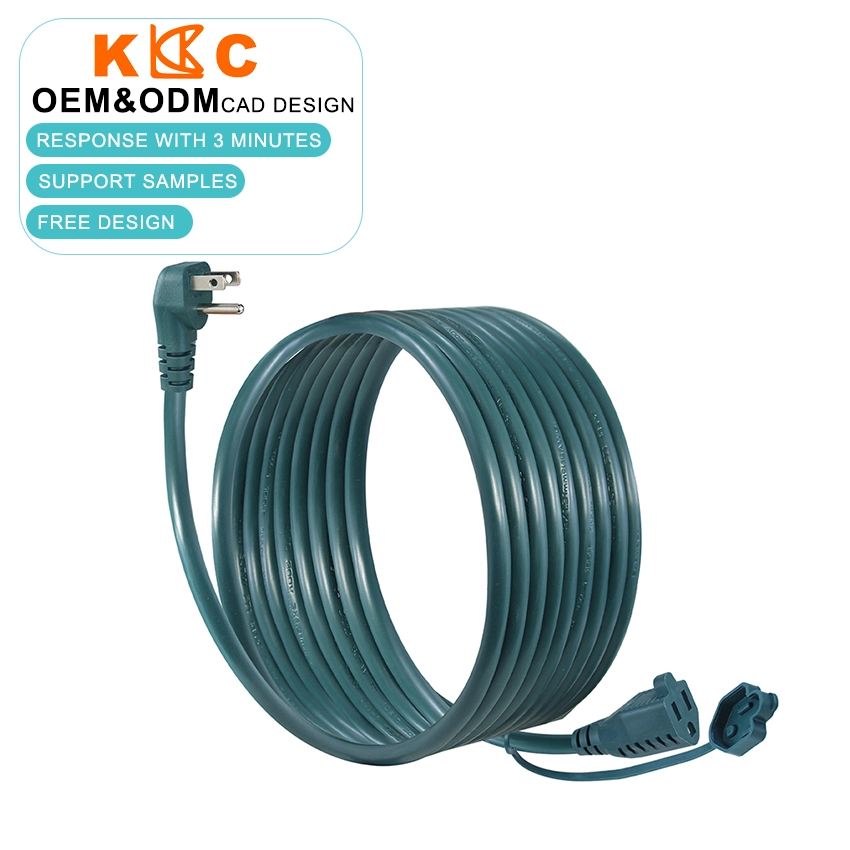 Green NEMA 5-15P to 5-15R Extension Cord Green NEMA 5-15P to 5-15R Extension Cord