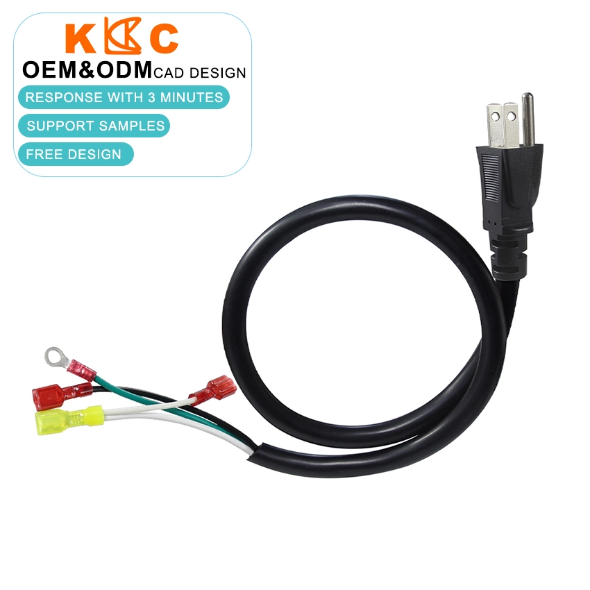 NEMA 5-15P to Crimp Terminals Pigtail Power Cord