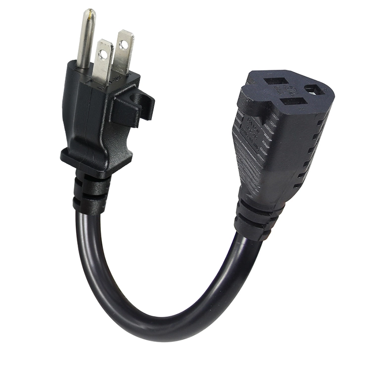 NEMA 5-15P to 5-15R Cord with Safety Cover and Mounting Clip NEMA 5-15P to 5-15R Cord with Safety Cover and Mounting Clip