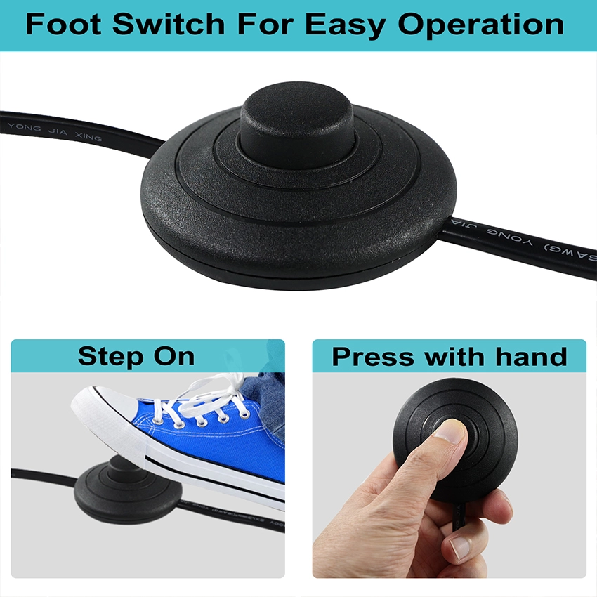 NEMA 1-15P to 1-15R Extension Cord with Foot Switch NEMA 1-15P to 1-15R Extension Cord with Foot Switch