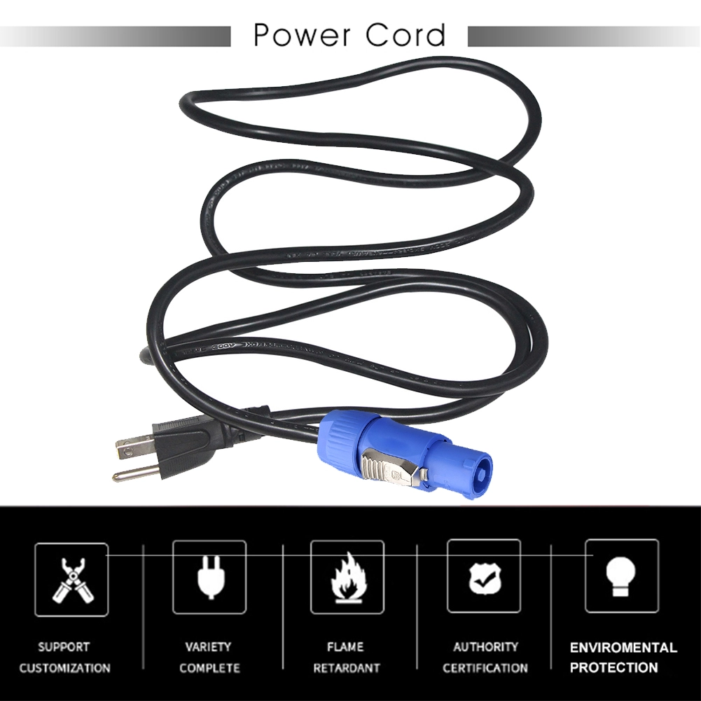 NEMA 5-15P to powerCON (Blue/NAC3FCA) Power Cord
