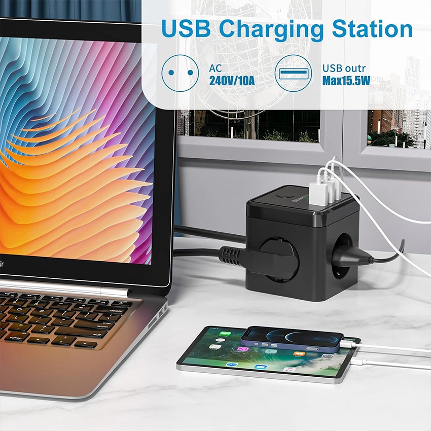 European Multi-Outlet Power Cube European Multi-Outlet Power Cube