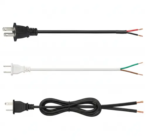 nema1-15p to open end power cord nema1-15p to open end power cord