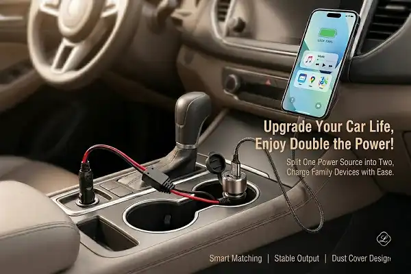 2-Way Cigarette Lighter Y Cable Splitter Uses and Safety Tips