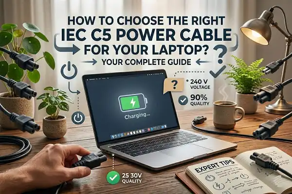 How to Choose the Right IEC C5 Power Cable for Your Laptop?