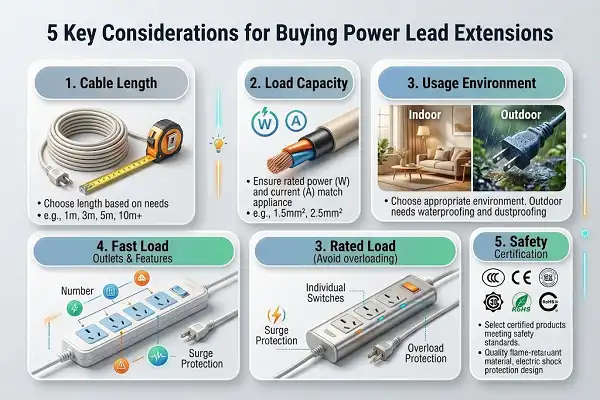Top 5 Factors to Consider When Buying a Power Lead Extension
