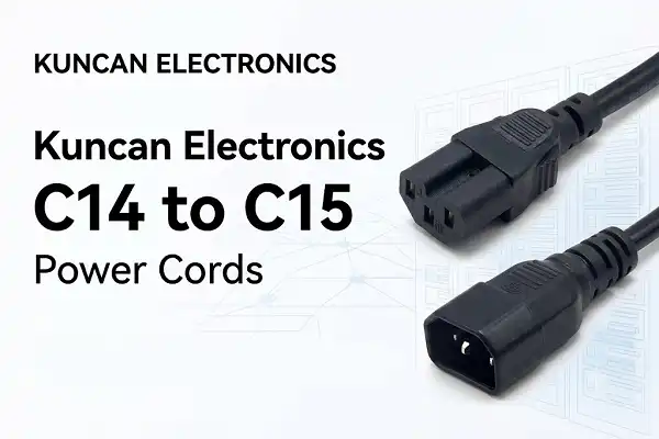 Kuncan Electronics C14 to C15 Power Cords: Optimized for High-End Servers