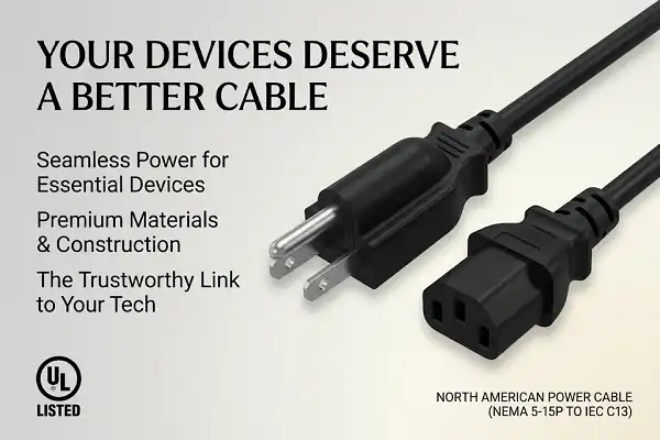 Why C13 to 5-15P Cables Dominate North American IT?