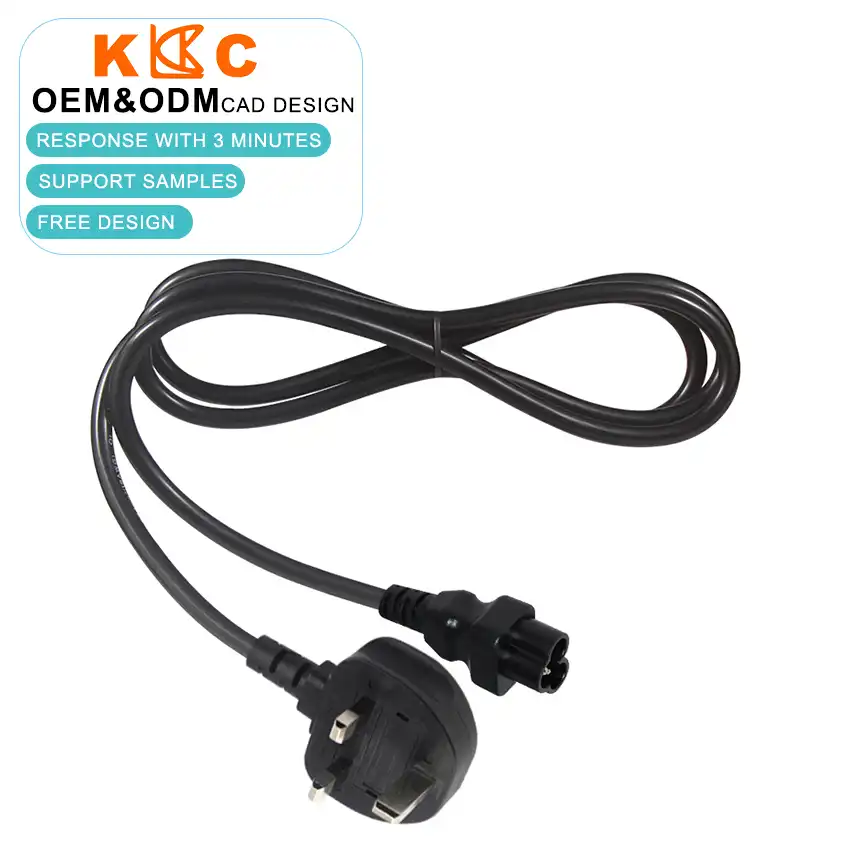 UK Plug to IEC C6 Power Cable