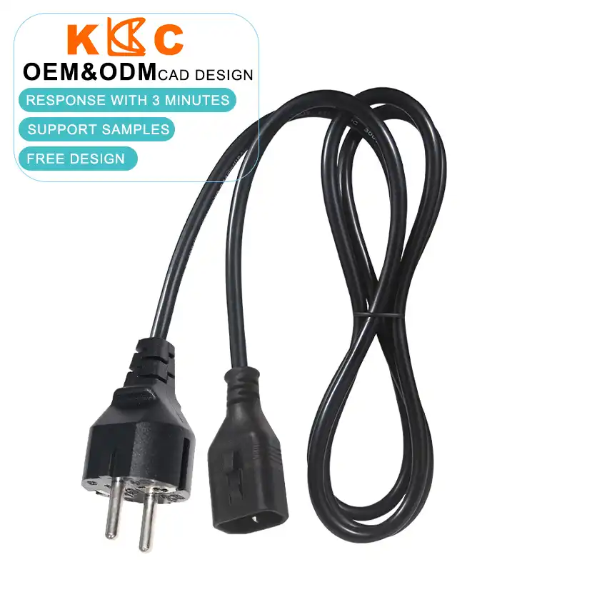 EU Schuko Plug to IEC C14 Power Cord