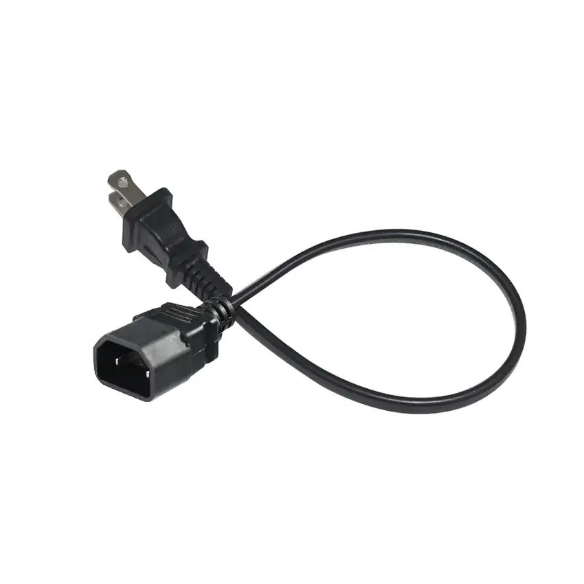 NEMA 1-15P to IEC320 C18 Power Cord